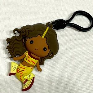 2.5” Disney The Little Mermaid Ariel Keychain Keyring vinyl figure like new!